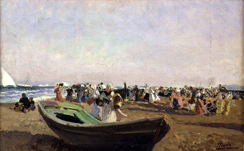 Joaquin Sorolla y Bastida Beach of Valencia. Fisherwomen